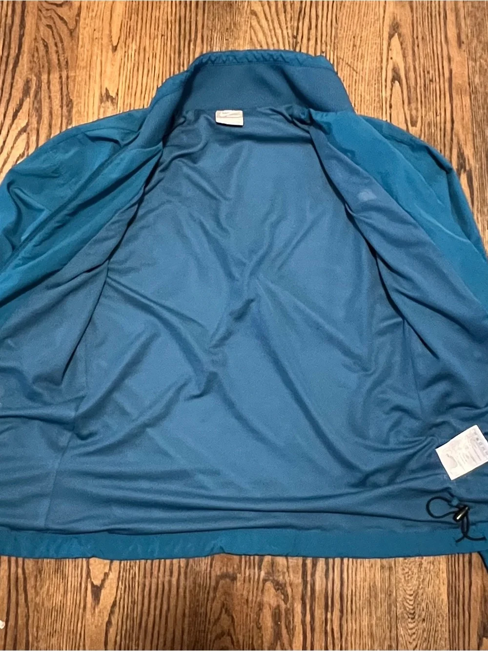 Nike Women's Teal Blue Zip-Up Bomber Jacket